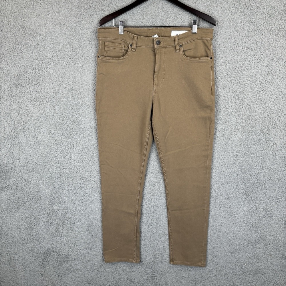 The Perfect Jean Mens 34x30 Khaki Tan Slim Fit 5‎ Pocket Stretch